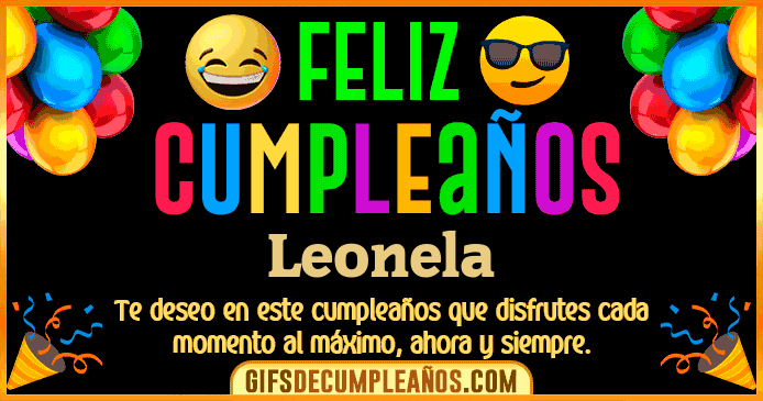 Feliz Cumpleaños Leonela